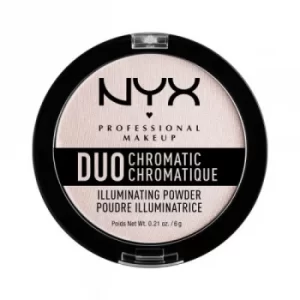 Image of NYX Professional Makeup Duo Chromatic Illuminating Powder Snow rose