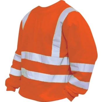 Image of Hi-vis Sweatshirts (EN20471) Orange - 2XL - Sitesafe