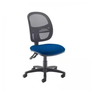 image of Jota Mesh medium back operators chair with no arms - Curacao Blue