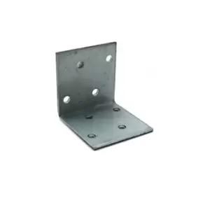 image of Moderix Heavy Duty Zinc Plated Reinforced Corner Angle Bracket - Size 50 x 50 x