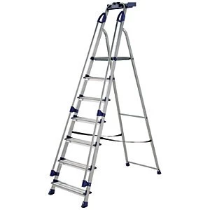 Werner Workstation 7 Tread Aluminium Stepladder