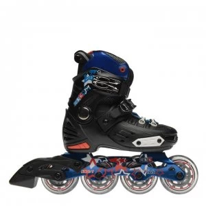 image of Fila NRK Junior Skates - Black/Red/Blue