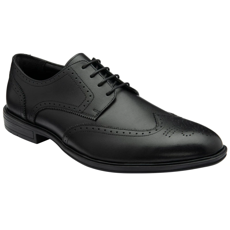 Image of Lotus Lotus Men 'Skipton' Leather Brogues in Black Size: 7 Black 7 Male 5063075373061