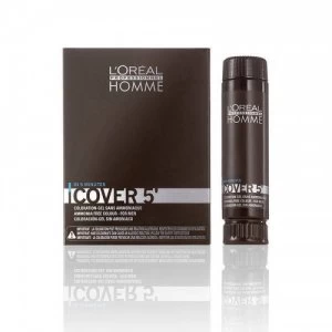 Image of LOreal Professionnel Homme Cover 5 Hair Colour Gel 04 Dark Brown