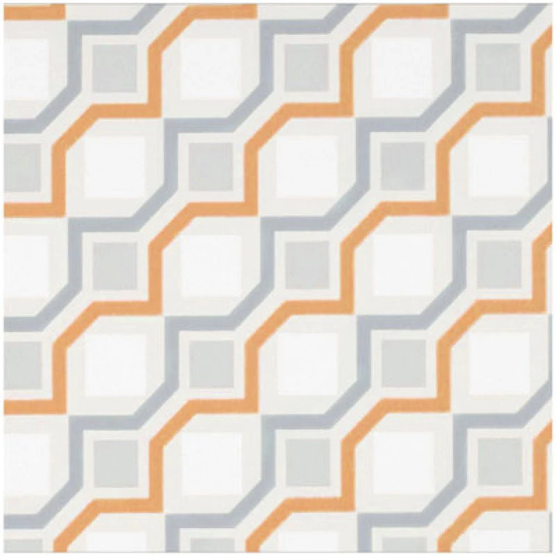 Image of Prestigious Textiles Geometric Wallpaper Orange/cream/beige/grey Cubic Mango Non-Woven Paste The Wall