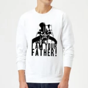 Image of Star Wars Darth Vader I Am Your Father Confession Sweatshirt - White - L