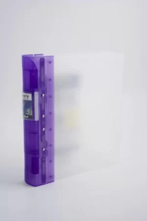 Image of Guildhall GLX Ergogrip Ring Binder Frosted A4 Lilac Pack of 2 4544