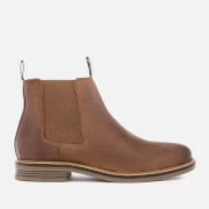 Image of Barbour Mens Farsley Leather Chelsea Boots - Dark Tan - UK 7
