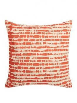 Image of Nordic Tie Scatter Cushion Pair - Poppy Red