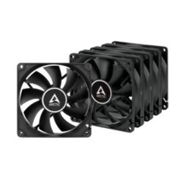 image of Arctic Arctic F9 9.2cm Case Fans x5, Black, 9 Blades, Fluid Dynamic, Value Pack (5 Fans) CF92-ARCF9-5PK