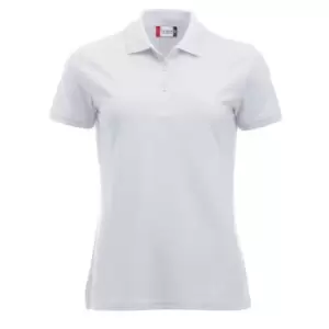 Image of Clique Womens/Ladies Manhattan Polo Shirt (L) (White)