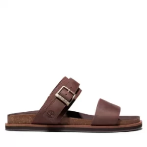 image of Timberland Amalfi Vibes 2 Band-strap Sandal For Men In Dark Brown Dark Brown, Size 6.5