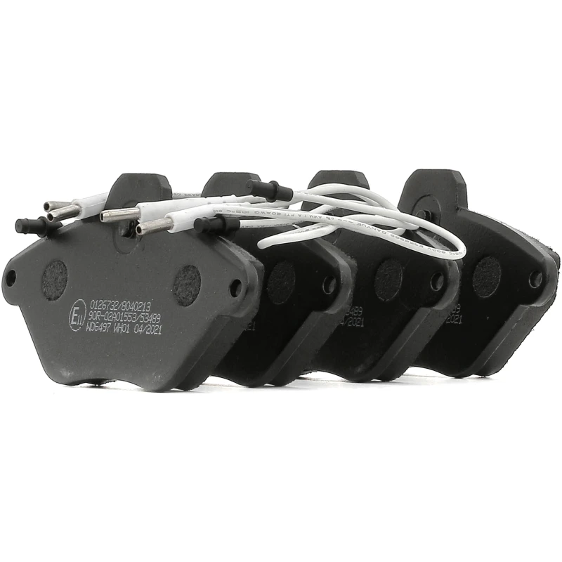 Image of STARK SKBP-0011559 Brake pad set Front Axle, prepared for wear warning indicator, with anti-squeak plate Brake Pad Set,disc brake (402)