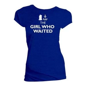Image of Doctor Who - The Girl Who Wanted Womens Medium T-Shirt - Blue