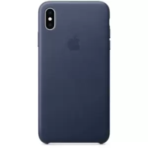 Image of Apple iPhone XS Max Leather Case Midnight Blue MRWU2ZM/A