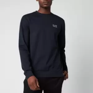Image of EA7 Mens Core Identity French Terry Sweatshirt - Night Blue - L