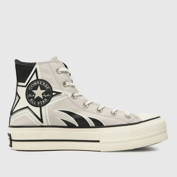Image of Converse all star lift hi racer revival trainers in Black & grey Black & Grey UK 5 (EU 37½)