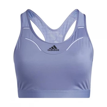 Image of adidas Believe This HEAT. RDY Bra (Plus Size) Womens - Orbit Violet / White