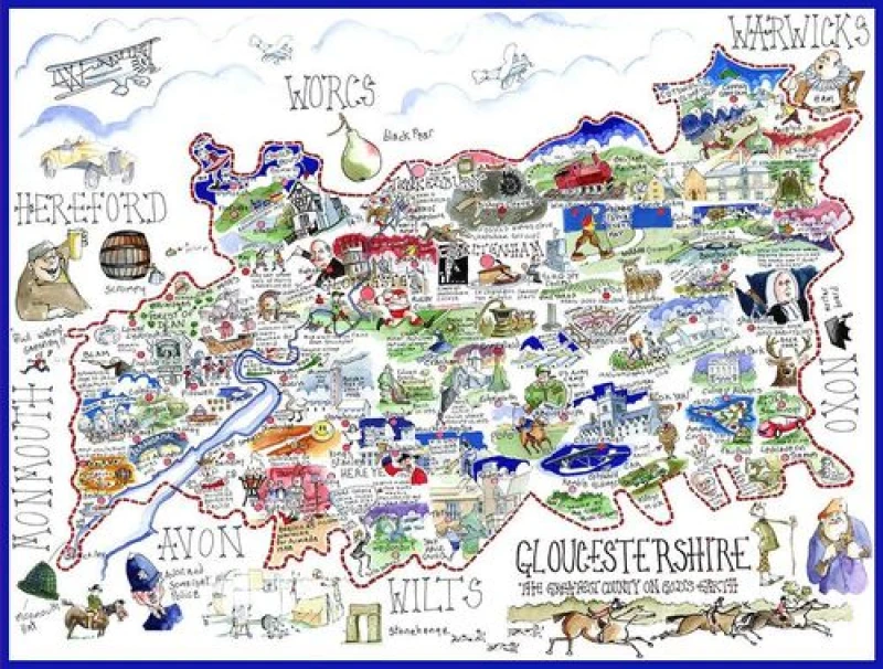 Image of Tim Bulmer Gloucestershire - Tim Bulmer 1000 piece Jigsaw Puzzle