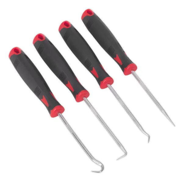 Image of Genuine SEALEY AK5214 Miniature Hook & Pick Set 4pc