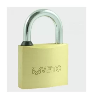 Image of Veto P40X2 Brass Padlock 40mm Pack of 2