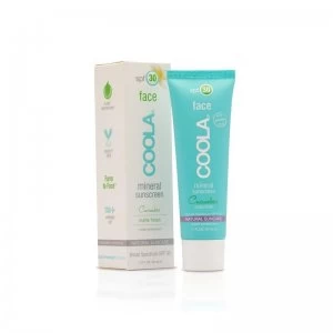 image of Coola SPF 30 Mineral Face Matte Cucumber Sunscreen