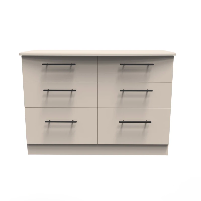 Image of Howard 6 Drawer Wide Chest In Kashmir Matt (Ready Assembled)