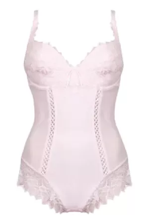Image of Lepel Fiore Plunge Bodysuit - Soft Pink, Soft Pink, Size 32, Women