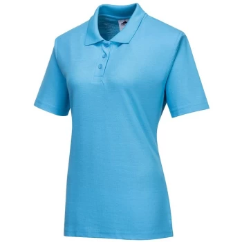 Image of Portwest - B209SBRM - sz M Naples Ladies Polo Shirt Workwear - Sky Blue