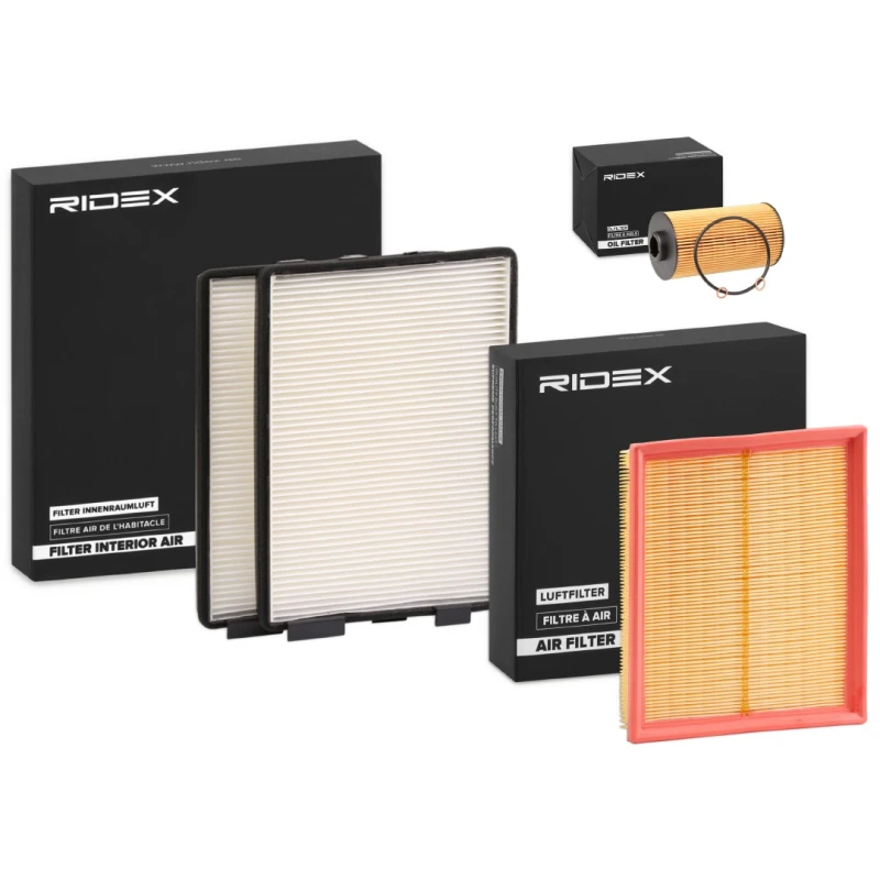 Image of RIDEX 4055F20314 Filter Set with gaskets/seals Filter Set (4055)