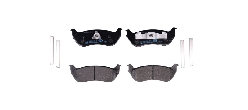 Image of HELLA Brake pad set HELLA 8DB 355 040-451