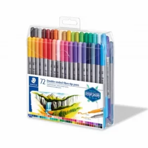 image of Staedtler Design Journey Double Ended Fibre Tip Pens Pack of 72