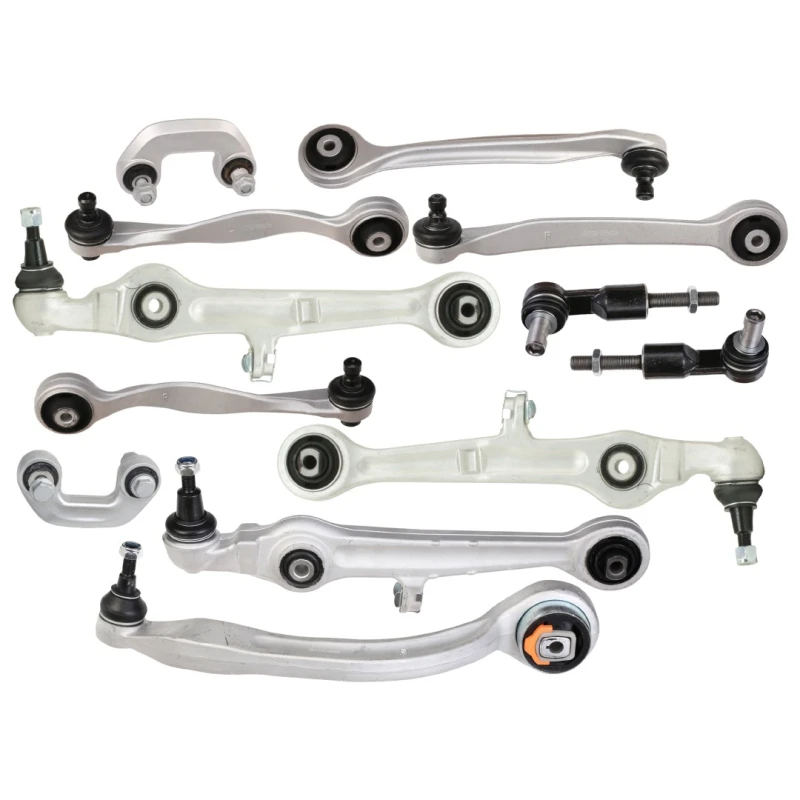 Image of RIDEX 772S1116 Control arm repair kit with coupling rod, Front Axle, with fastening/mounting material Suspension Kit (772)