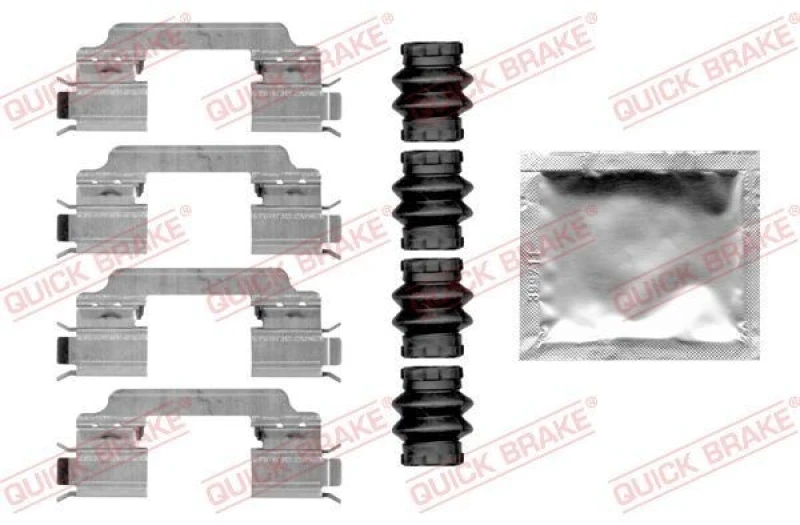 Image of QUICK BRAKE Brake pad fitting kit QUICK BRAKE 109-0010