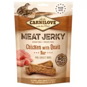 image of Carnilove Chicken with Quail Jerky Bar Dog Treat 100g