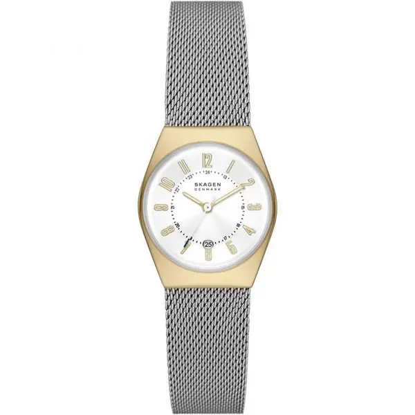 image of Skagen Ladies Skagen Watch One Size Gold, White and Silver 39980890000