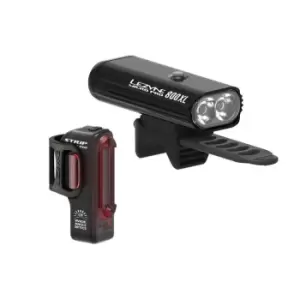 image of Lezyne Micro 800XL / Strip Drive Rechargable Light Set - Black