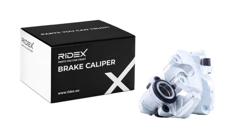 Image of RIDEX 78B1979 Brake caliper Front Axle, without holder Cast Iron Brake Caliper (78)