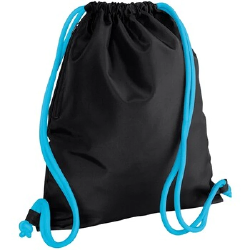 Image of Bagbase Icon Drawstring Bag in True Black True Black Unisex