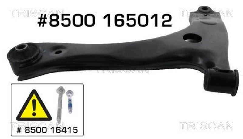 Image of TRISCAN Suspension arm TRISCAN 8500 165012