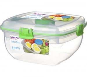 image of Sistema Salad To Go Max Square 1.3-litre Container