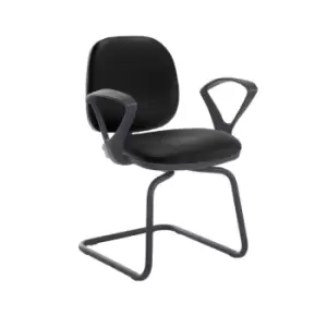 Image of Dams MTO Jota Fabric Visitors Chair with No Arms - Tortuga Orange