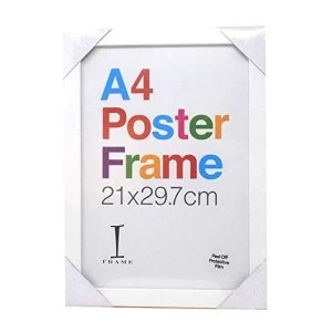 Image of A4 - iFrame Perspex White Poster Frame
