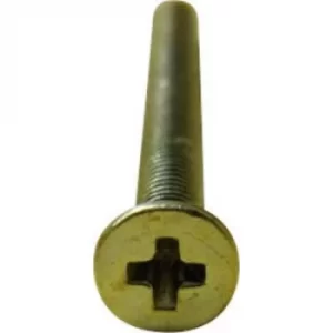 Image of TOOLCRAFT M4*6 D965-4.8-A2K 188831 Countersunk screws M4 6mm Phillips DIN 965 Steel zinc plated 100 pc(s)