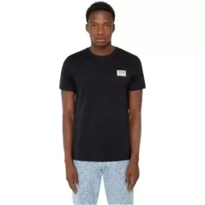 image of Diesel Patch Logo T-Shirt Mens - Black