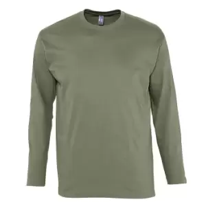 Image of SOLS Mens Monarch Long Sleeve T-Shirt (5XL) (Khaki)