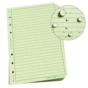 image of Rite in the Rain Loose Leaf Universal Sheets 4.5 x 7" Green