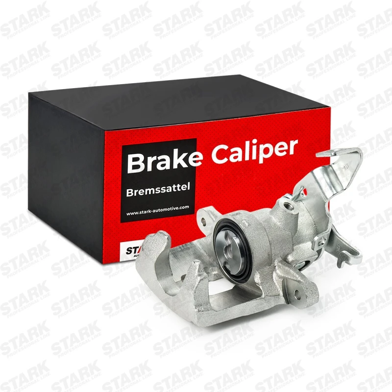 Image of STARK SKBC-0460016 Brake caliper Rear Axle, without holder Cast Iron Brake Caliper (78)
