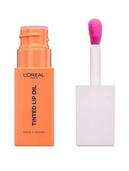 image of LOreal Paris Lip Spa Lip Oil 01 Jelly Peach, Hot Cerise, Women