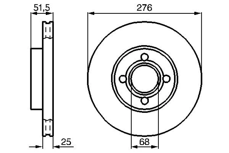 Image of Brake disc Bosch 0 986 478 549